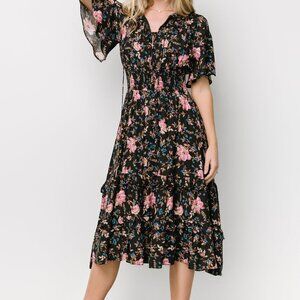 Baltic Born Spell Boho Midi Dress | Midnight Garden Size XXXLXXXL